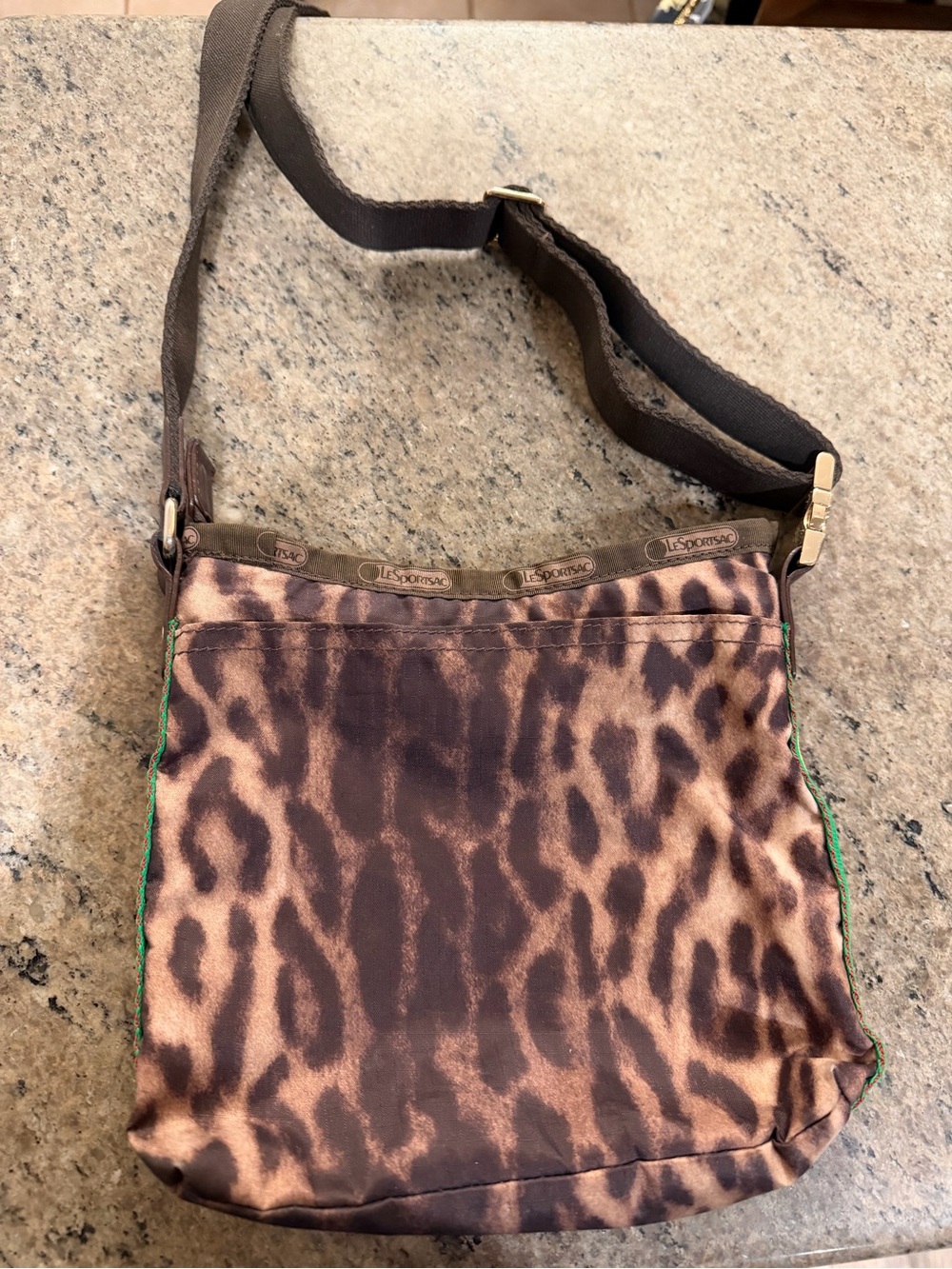 L.A.M.B. Gwen Stefani Lesportsac Brown Leopard Print Crossbody